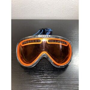 Vtg Scott Turbo Flow Goggles Unisex Adult Winter Sports Ski Snow Orange